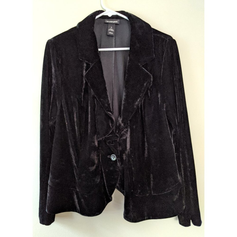 Lane Bryant  Black Velvet Jacket